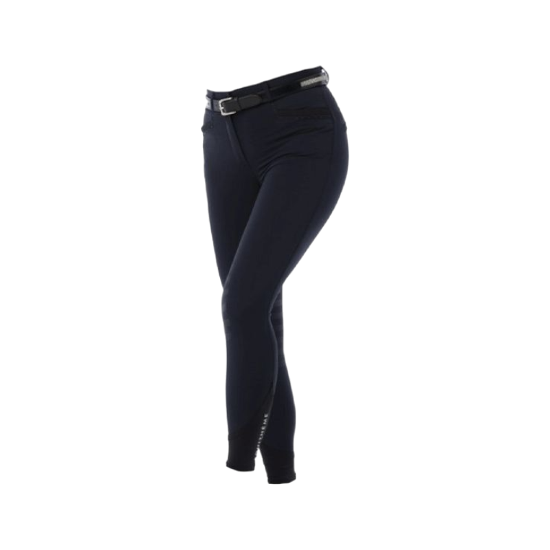 Equithème - Pantalon d'équitation femme Safir marine/ noir