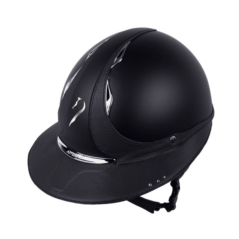 Antarès Sellier - Casque Galaxy Visière Strass Eclipse Noir / Noir | - Ohlala