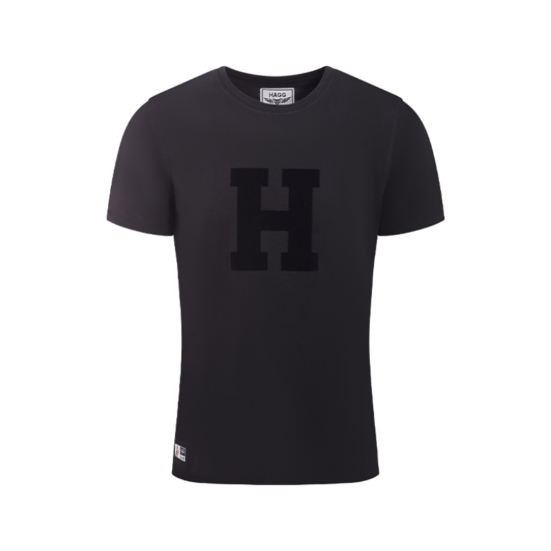 Hagg - T-shirt manches courtes homme noir