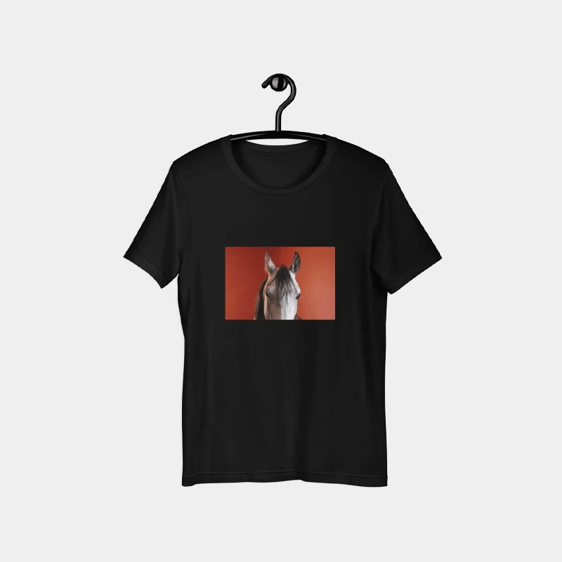 Collection Equine - T-shirt manches courtes Marrakech noir | - Ohlala