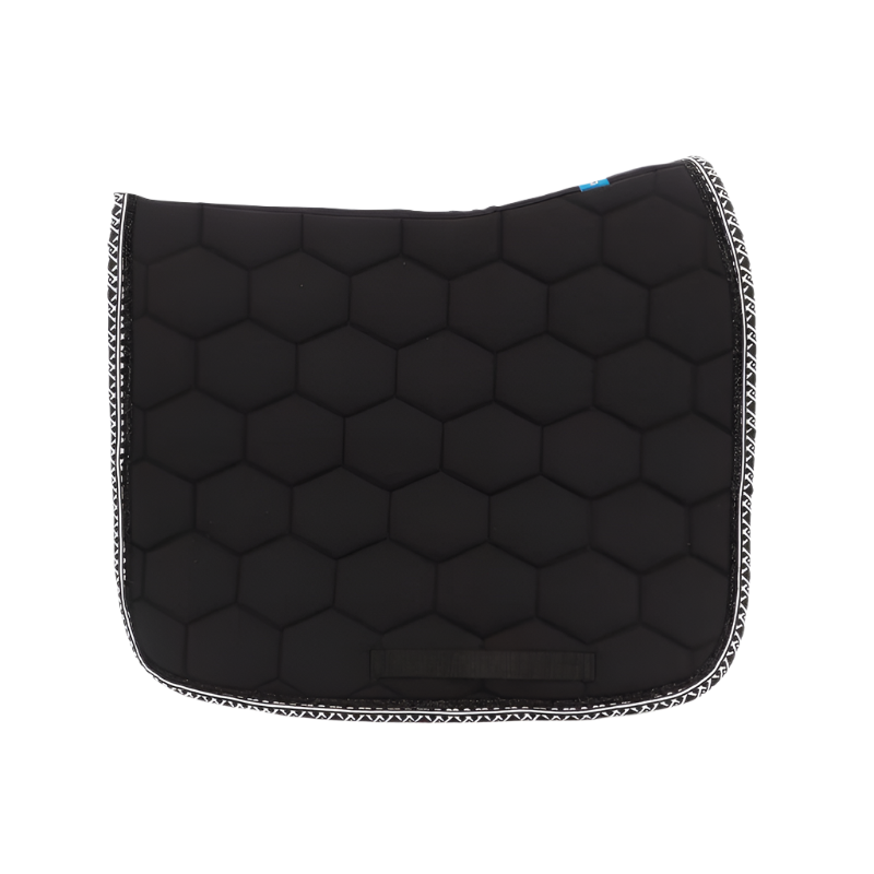 Oxxer - Tapis de dressage Monogramme noir/ noir | - Ohlala
