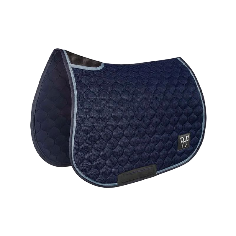 Horse Pilot - Tapis de selle mesh marine/ cloudy blue | - Ohlala