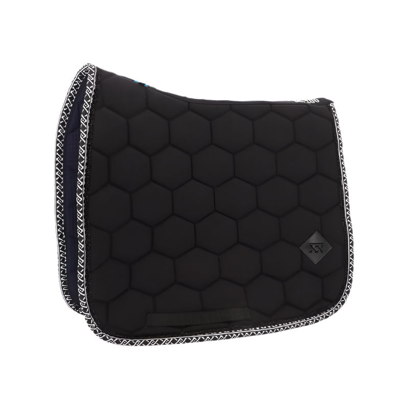 Oxxer - Tapis de dressage Monogramme noir/ noir | - Ohlala