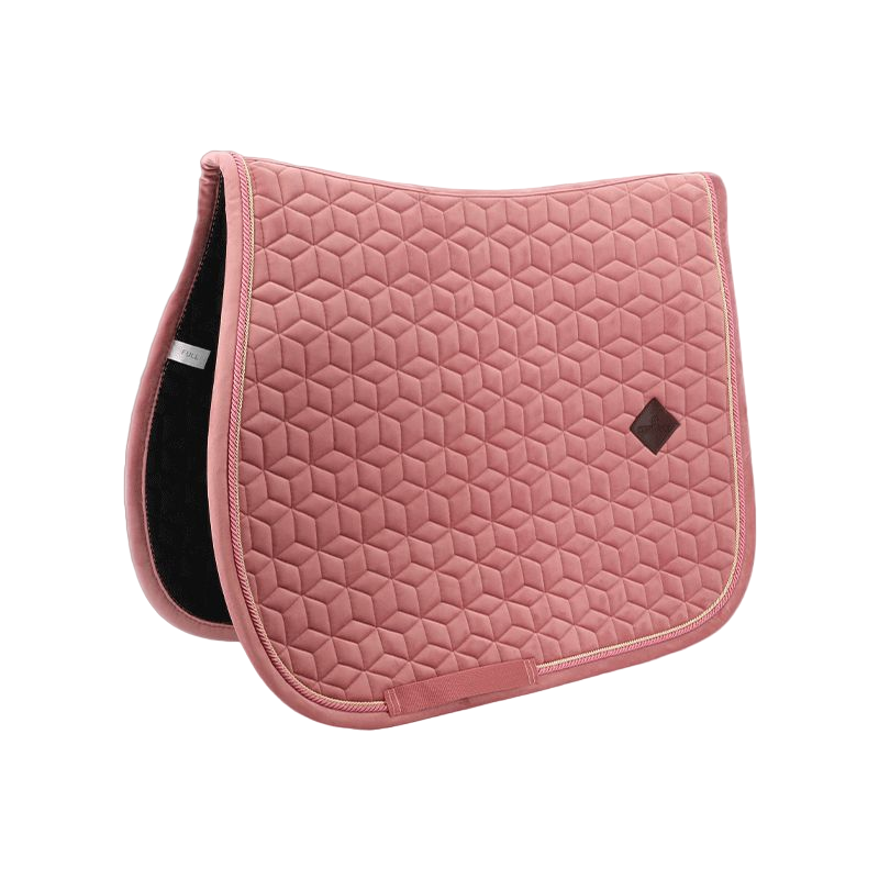 Kentucky Horsewear - Tapis de selle Velvet Jumping Vieux rose | - Ohlala