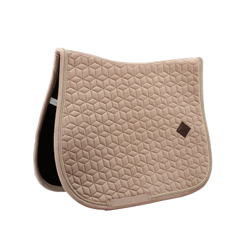 Kentucky Horsewear - Tapis de selle Basic Velvet jumping beige | - Ohlala