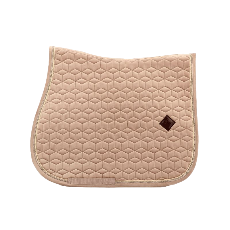 Kentucky Horsewear - Tapis de selle Basic Velvet jumping beige | - Ohlala