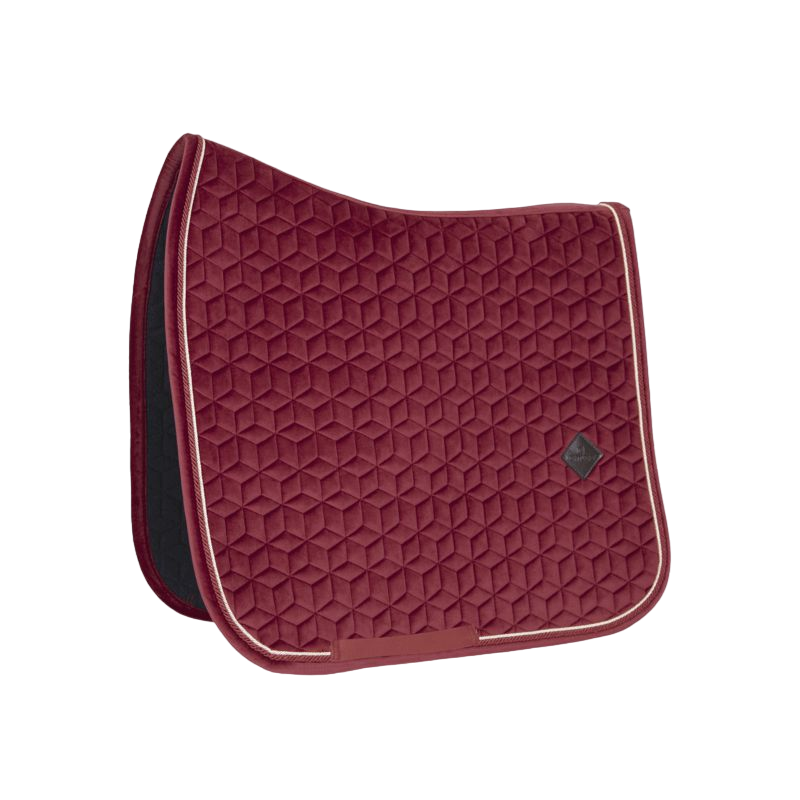 Kentucky Horsewear - Tapis de dressage Velvet bordeaux | - Ohlala