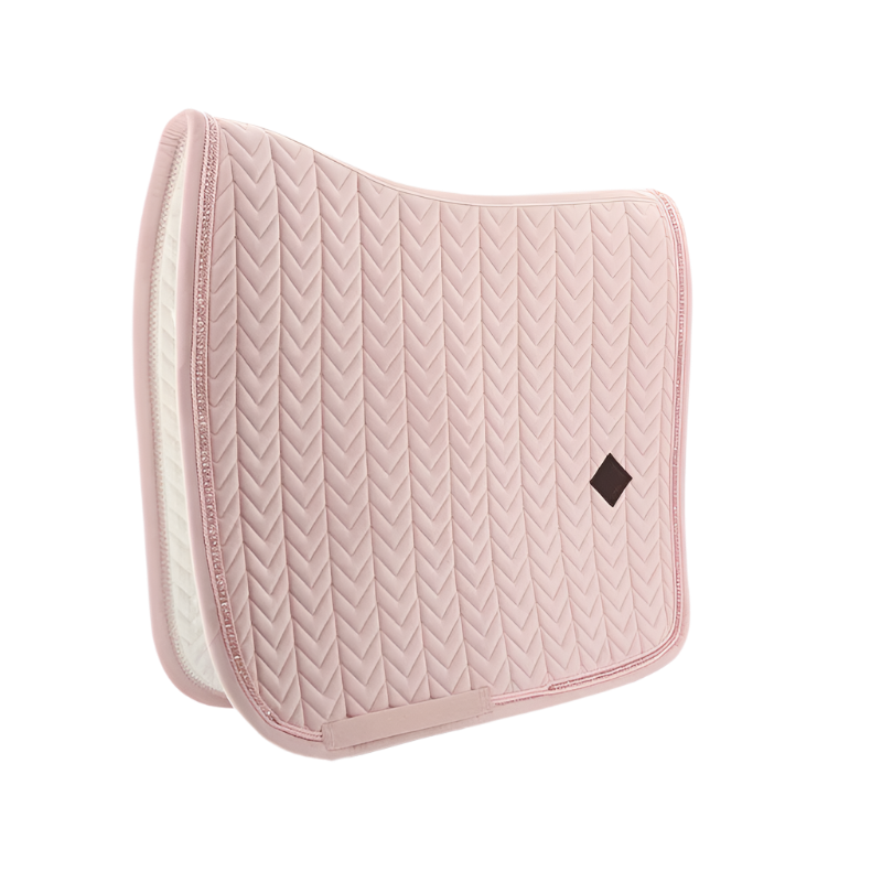 Kentucky Horsewear - Soft Pink Velvet Pearls Dressage Pad