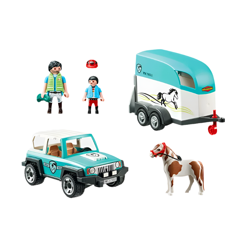 Playmobil - Voiture et van pour poney