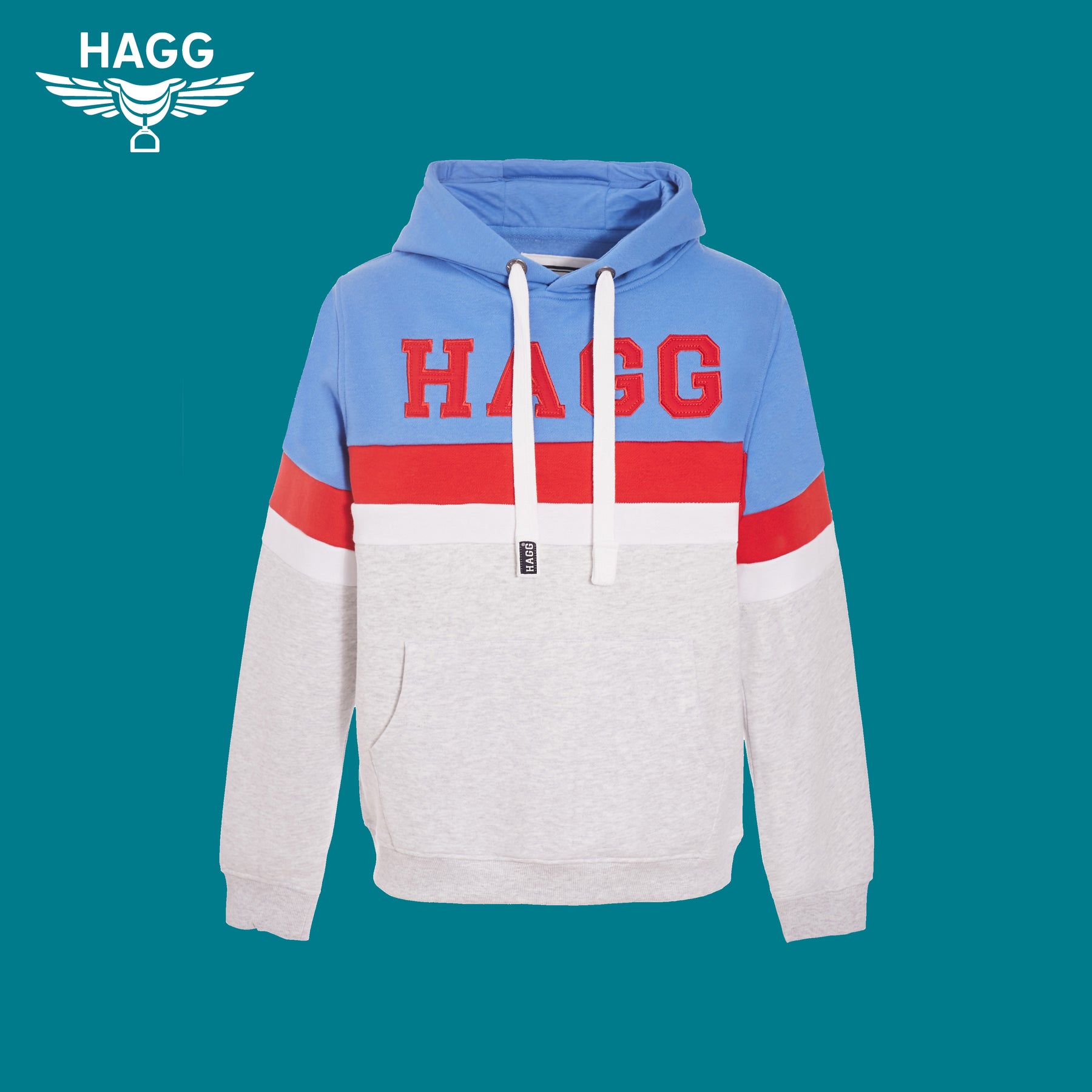 Hagg - Sweat hoodie à capuche Bleu | - Ohlala