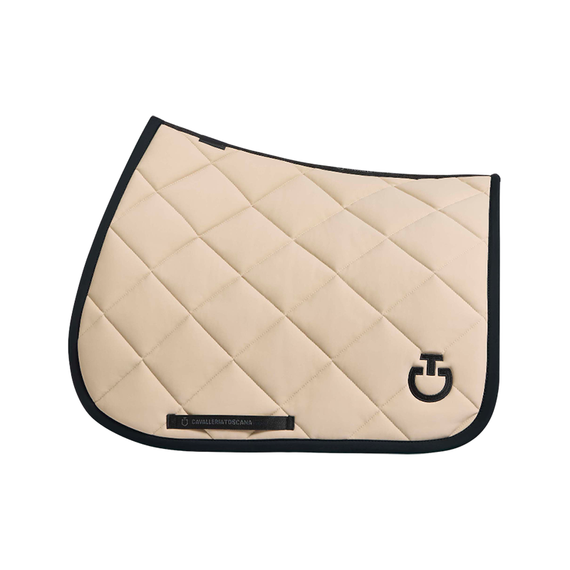 Cavalleria Toscana - Tapis de selle Diamond Quilted Jersey champagne