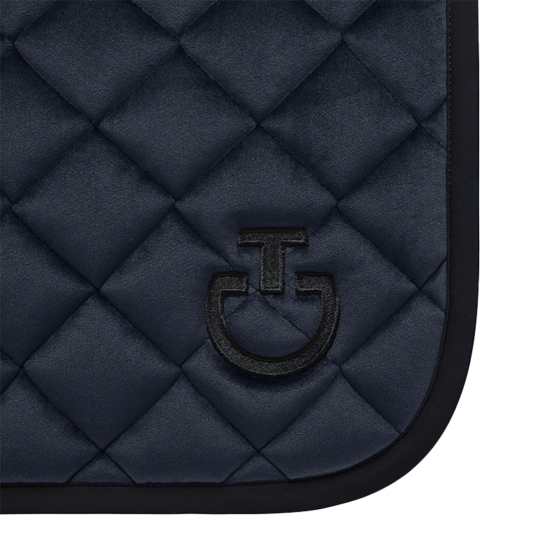 Cavalleria Toscana - Tapis de dressage Velvet marine | - Ohlala