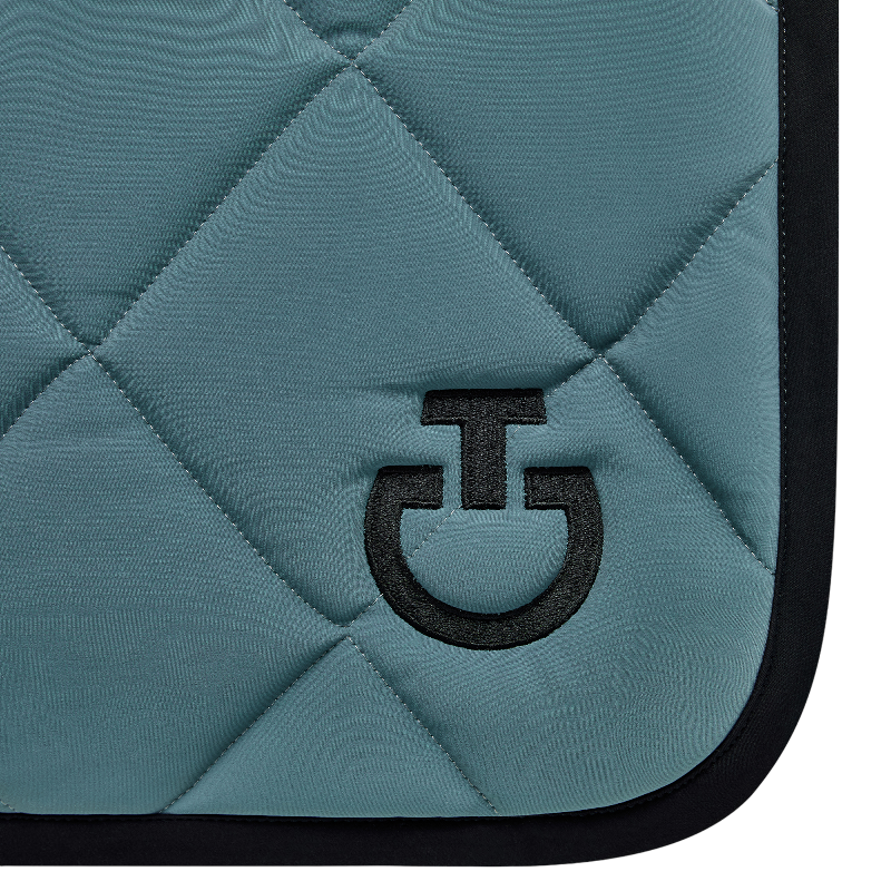 Cavalleria Toscana - Tapis de selle Diamond Quilted Jersey peacook green | - Ohlala