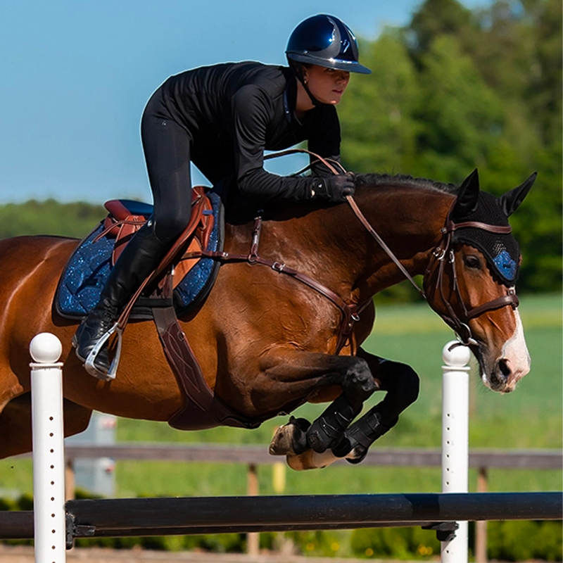 Equestrian Stockholm - Bonnet pour chevaux Polar Night Glimmer | - Ohlala