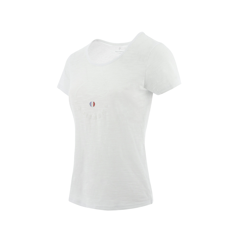 Equithème - T-shirt à manches courtes femme Claire blanc | - Ohlala