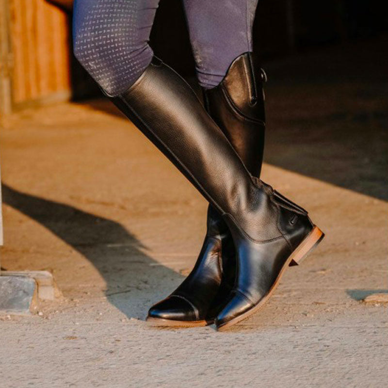 Equithème - Bottes d'équitation de dressage Wavy noir | - Ohlala