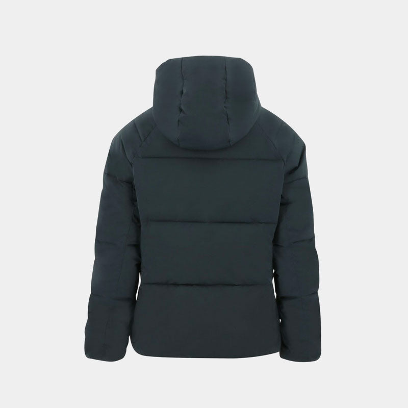 Equithème - Manteau matelassé à capuche femme Laura marine | - Ohlala