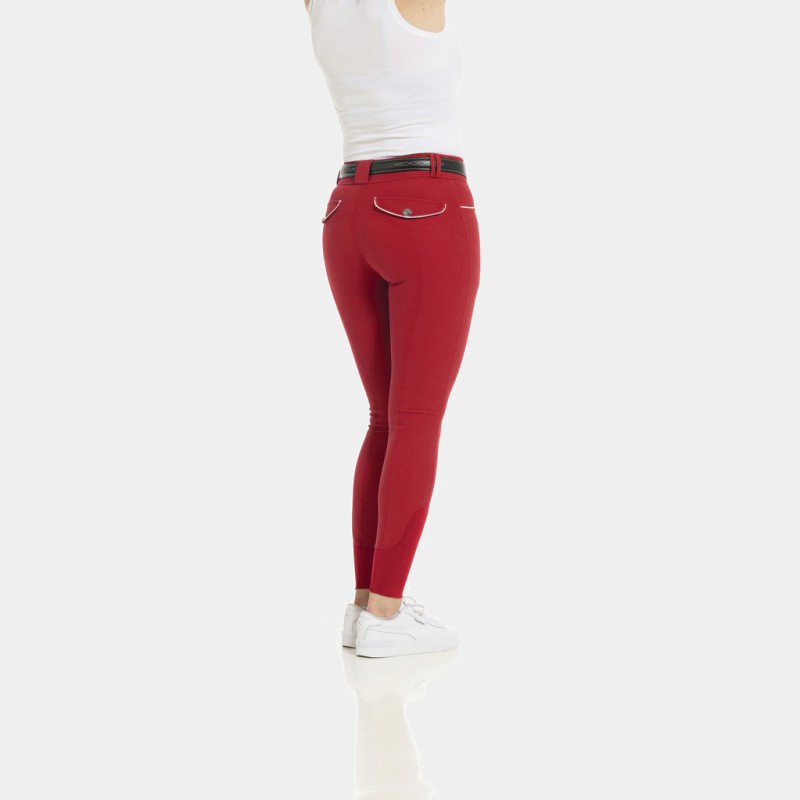 Equithème - Pantalon d'équitation femme Belinda rouge | - Ohlala