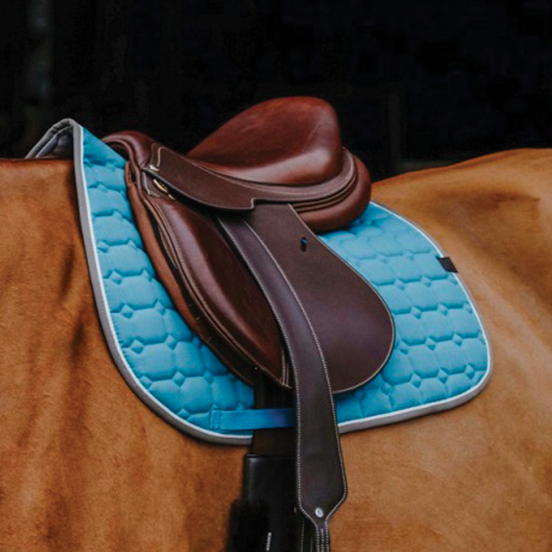 Equithème - Tapis de selle Orion turquoise | - Ohlala