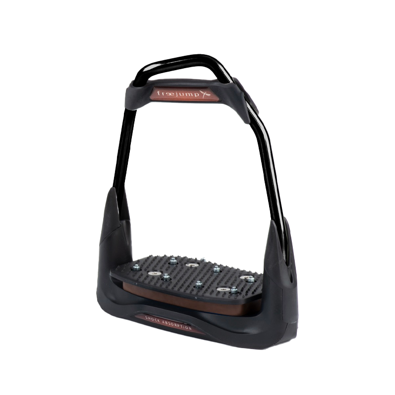 Freejump - Étriers Air's Full black plancher incliné / oeil orienté / chocolat | - Ohlala