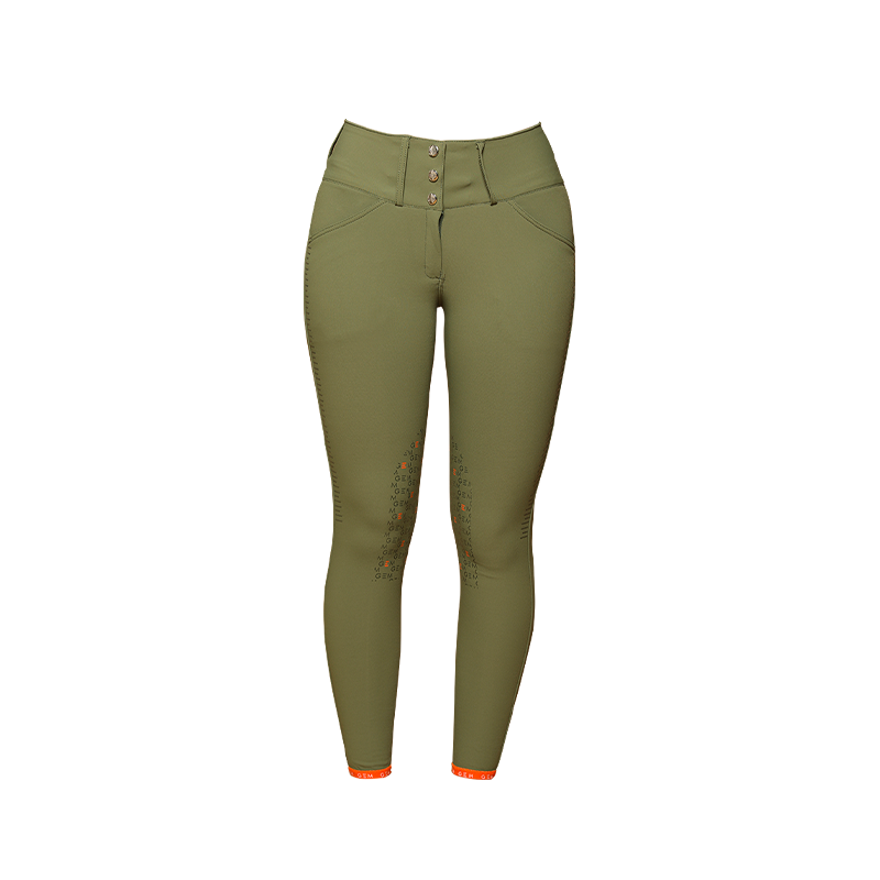 GEM - Pantalon d'équitation femme Dorado kaki | - Ohlala