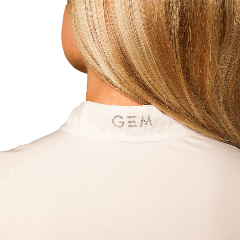 GEM - Polo de concours manches courtes femme Tinder blanc | - Ohlala