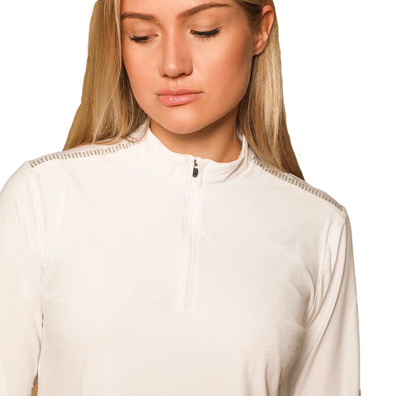 GEM - Polo de concours manches longues femme Tinder blanc | - Ohlala