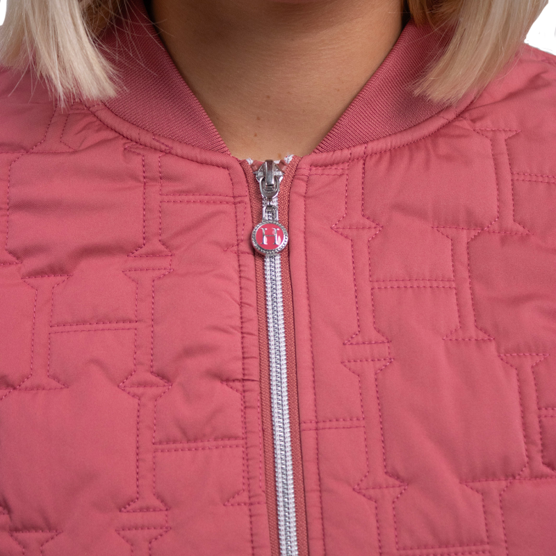 Harcour - Manteau bomber femme Bimba vieux rose | - Ohlala