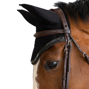 Harcour - Bonnet pour chevaux Filou noir | - Ohlala