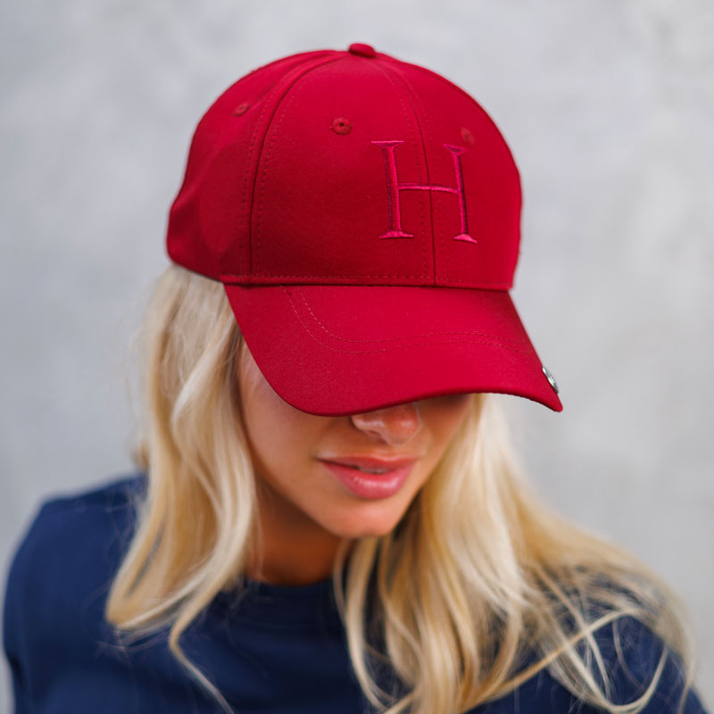 Harcour - Casquette Bryan rouge rubis | - Ohlala