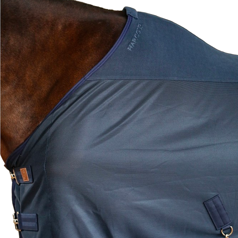 Harcour - Couverture pour chevaux mesh et polaire Kaya marine | - Ohlala