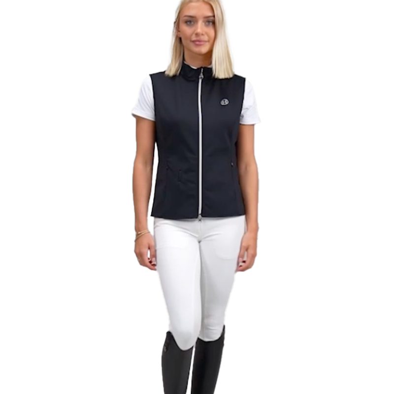 Harcour - Gilet sans manches femme Senjo noir compatible airbag | - Ohlala