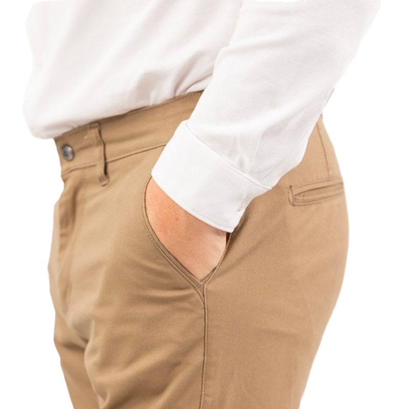 Harcour - Pantalon chino casual homme Brandie taupe | - Ohlala