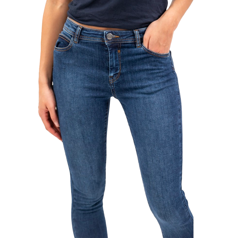 Harcour - Pantalon en jean femme slim Preppy brut | - Ohlala