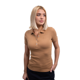 Harcour - Polo manches courtes femme Poly iced coffee | - Ohlala