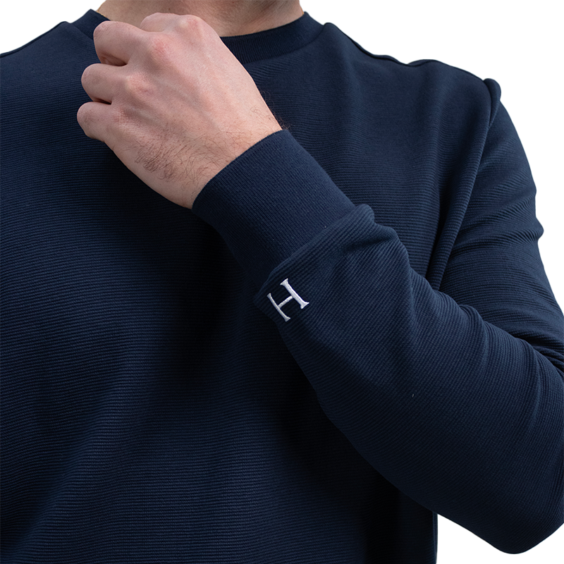 Harcour - Pull manches longues homme Paulo marine | - Ohlala