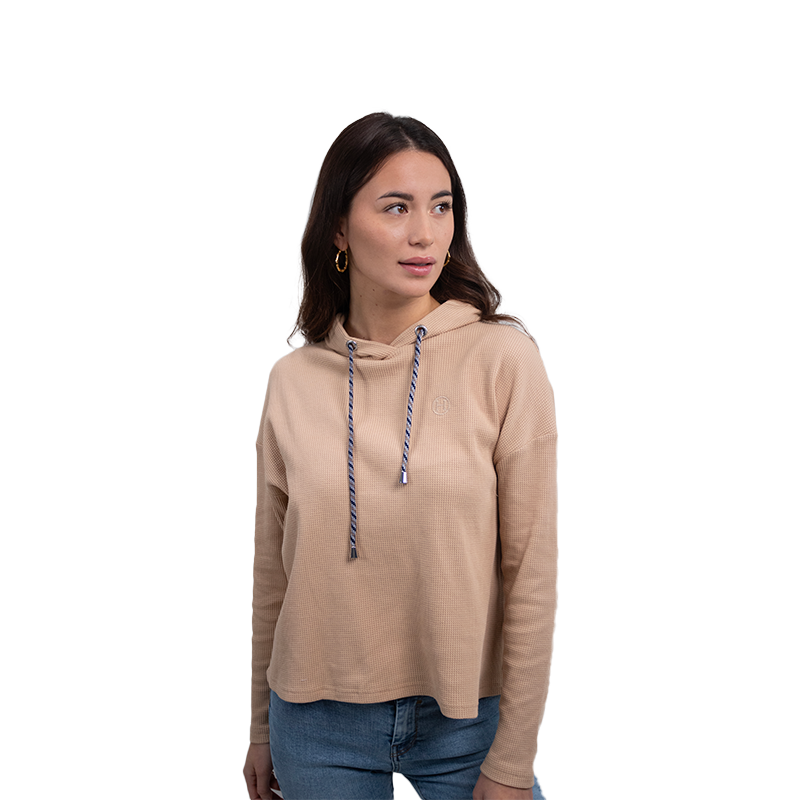 Harcour - Sweat manches longues femme Swilly sable | - Ohlala