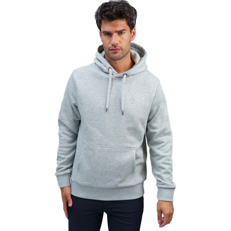 Harcour - Sweat manches longues unisexe Samyra gris chiné | - Ohlala