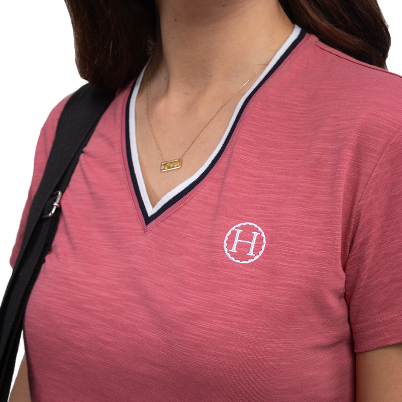 Harcour - T-shirt manches courtes femme Telav vieux rose | - Ohlala