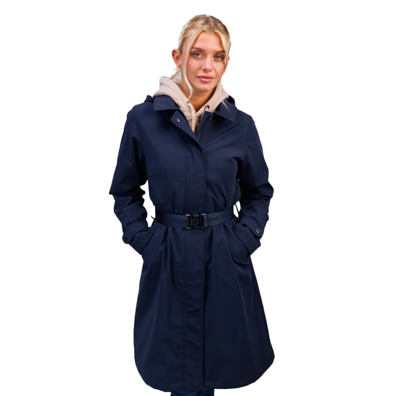 Harcour - Manteau Trench long femme Tweeta marine | - Ohlala