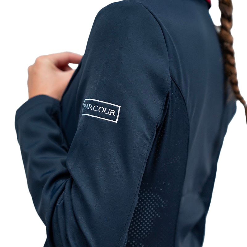 Harcour - Veste de concours femme Jaly Rider France marine | - Ohlala