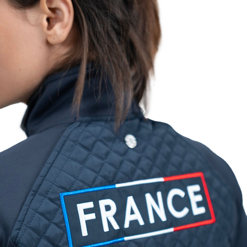 Harcour - Veste technique manches longues femme Jiminy Rider France marine | - Ohlala