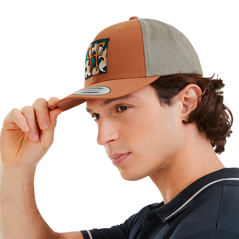 Horse Pilot - Casquette Trucker gold brown | - Ohlala