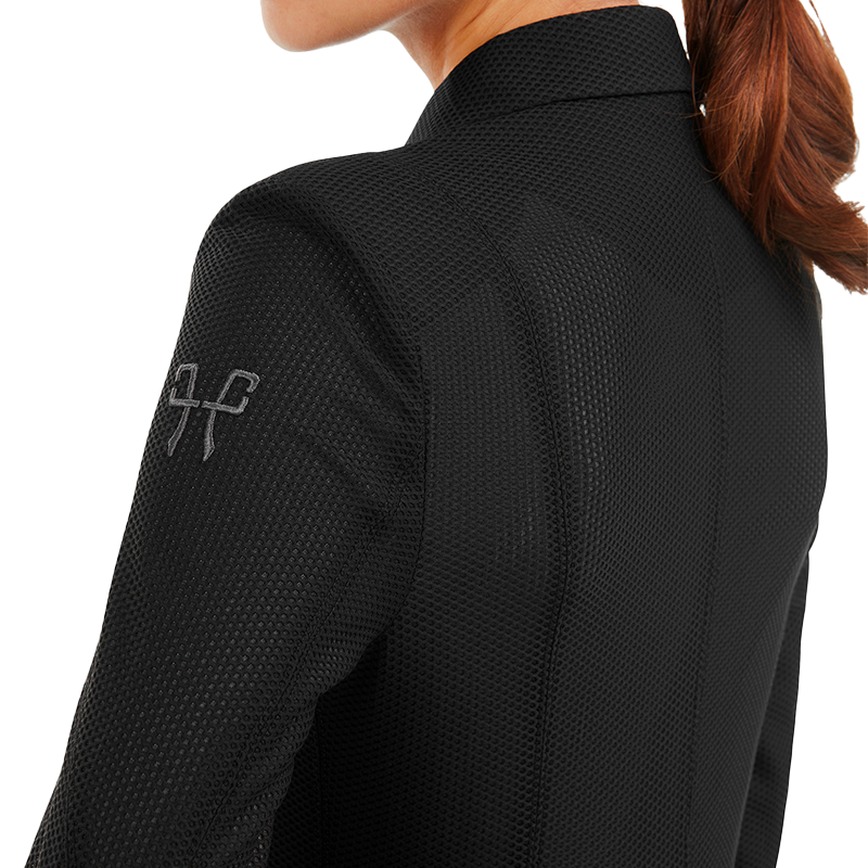 Horse Pilot - Long frac de dressage femme Mesh noir | - Ohlala