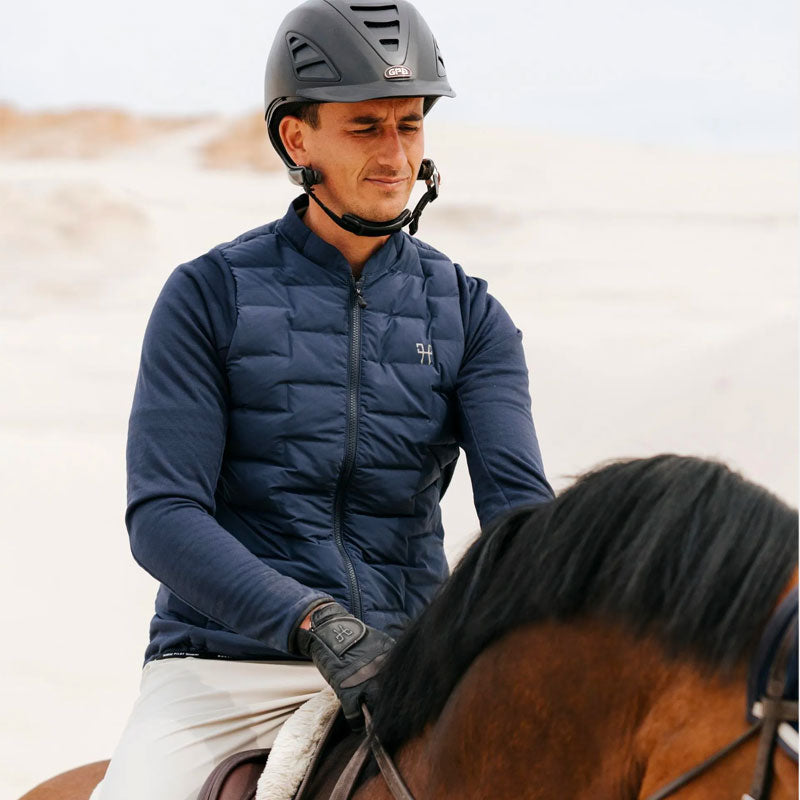 Horse Pilot - Veste à manches longues matelassée homme Storm marine | - Ohlala