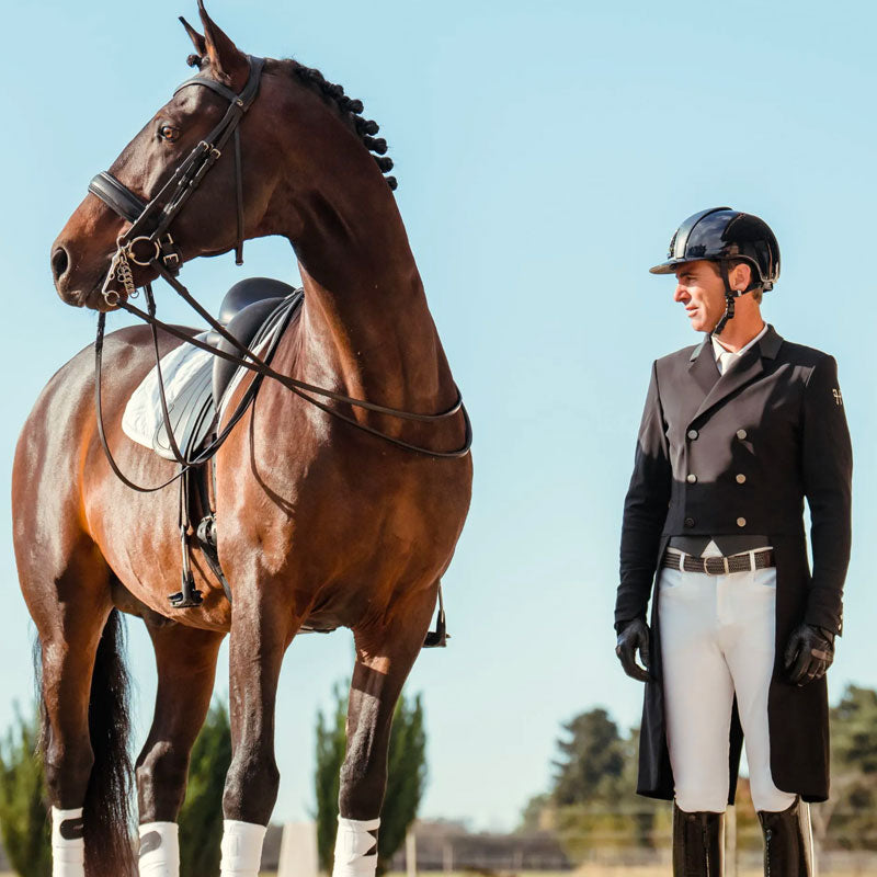 Horse Pilot - Veste de concours de dressage homme Long frac noir | - Ohlala