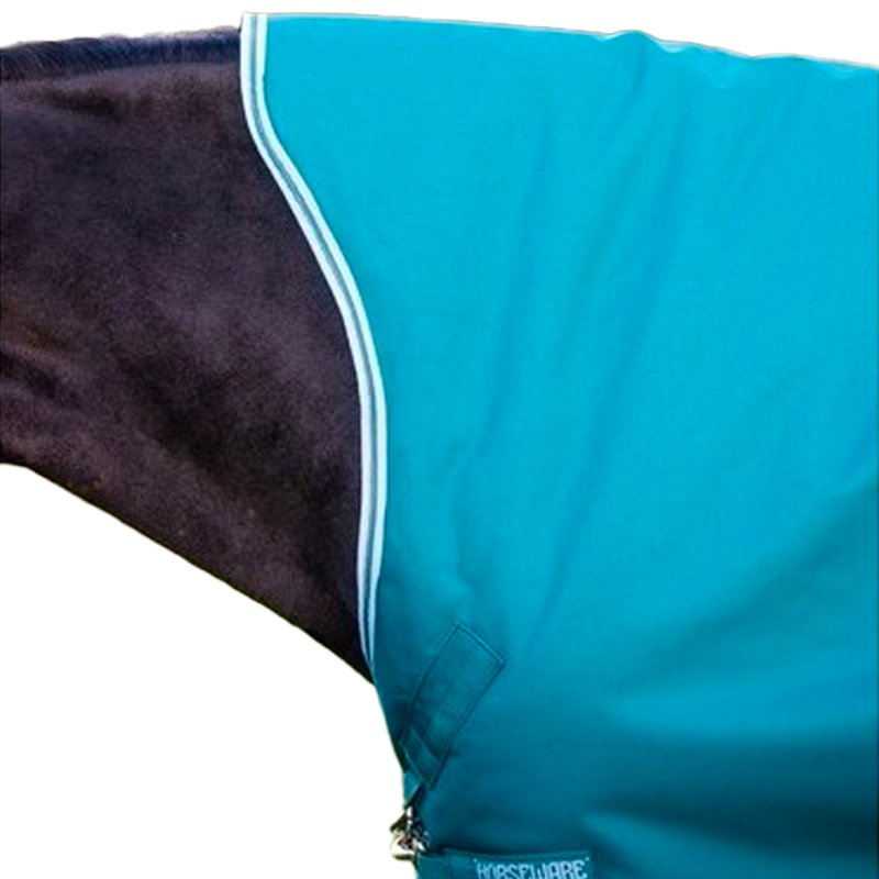 Horseware - Couverture d'extérieur Amigo Bravo 12 Wug avec Encolure Montante émeraude/ turquoise/ bleu 0g | - Ohlala