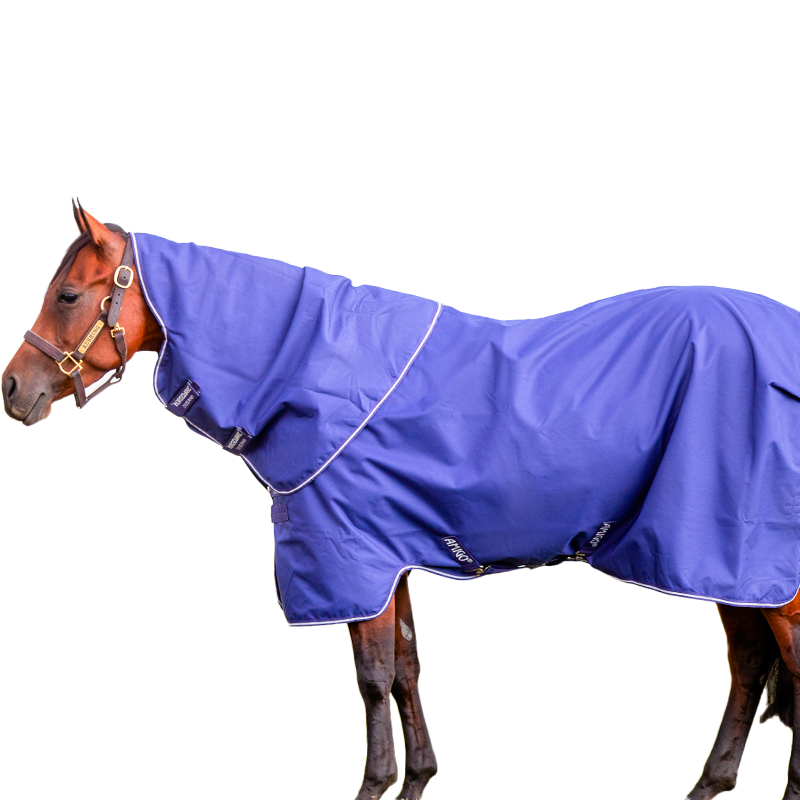 Horseware - Couverture d'extérieur Amigo Hero 900 plus avec couvre-cou bleu/ ivoire 0g | - Ohlala