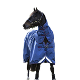 Horseware - Couverture d'extérieur Rambo Optimo Turnout 3 en 1 marine/ bordeaux/ bleu 0g avec doublures incluses et couvre-cou | - Ohlala