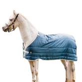 Horseware - Sous-couverture Ecolin bleu canard/ gris 400g | - Ohlala